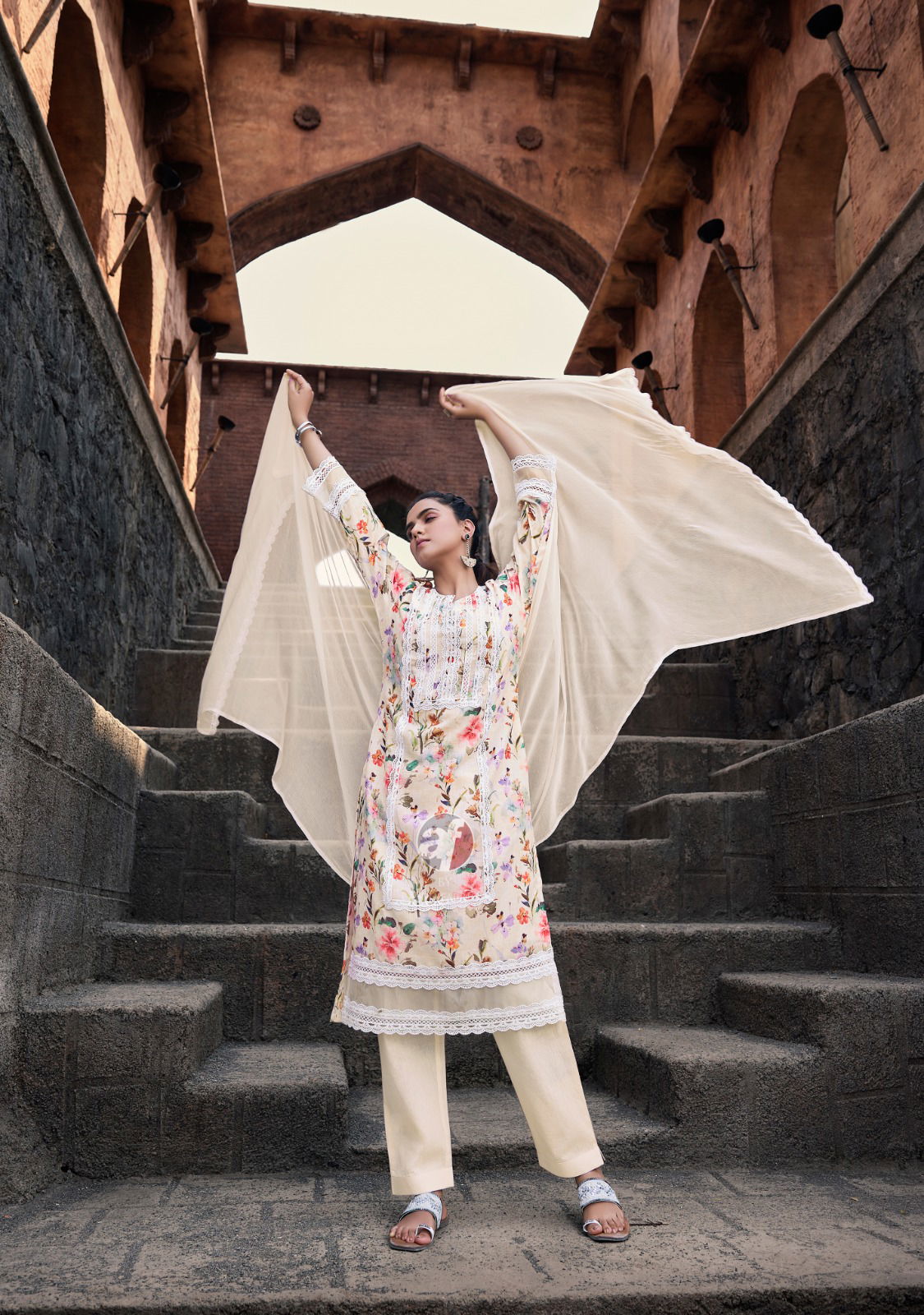 Sakhi Re Vol 2 By Af Linen Cotton Printed Plus Size Kurti With Bottom Dupatta Wholesale Market In Surat